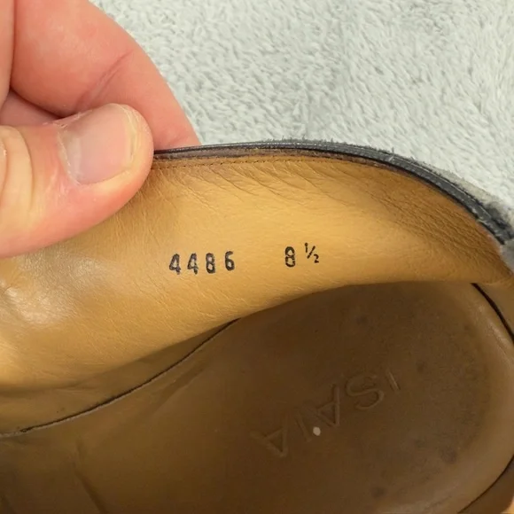 Isaia Grey Suede Leather Ankle Boots Men's Size 12 - Picture 6 of 15